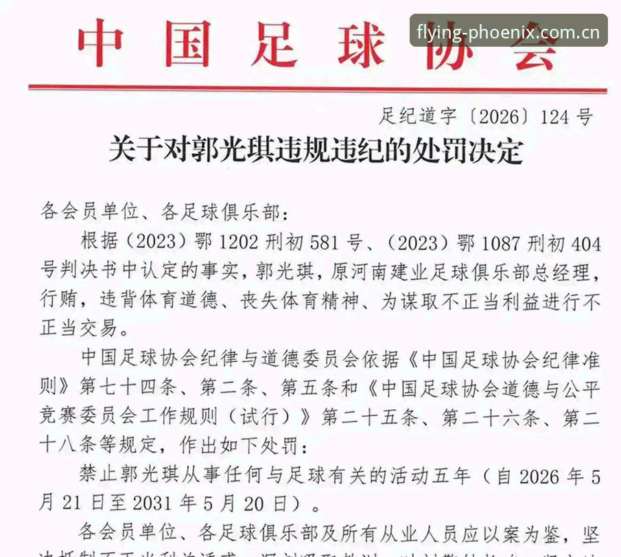 凤凰体育账号登录 揭秘中国足协第三批禁足名单背后的足球腐败链条